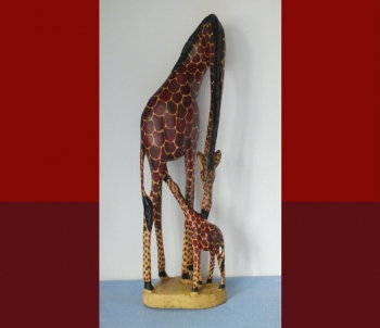 Tierskulpturen 16 | Giraffe 'Mama & Kind'