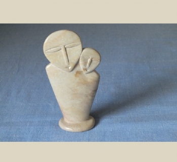 Skulptur 22 | Mutter und Kind aus Speckstein