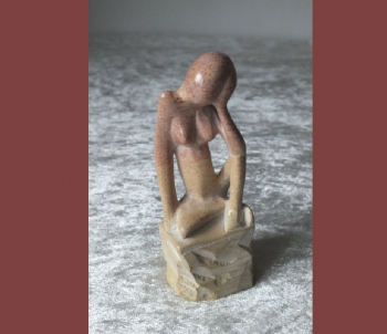 Abstrakte Skulptur 11 aus Speckstein