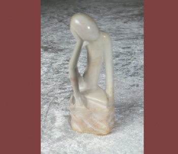 Abstrakte Skulptur 12 aus Speckstein