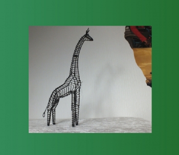 Giraffe aus Draht