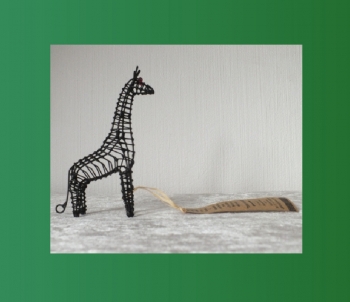 Giraffe aus Draht