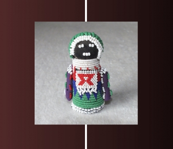 Zulu-Puppen 42 | Traditionally handmade doll of the Zulu ethnic.