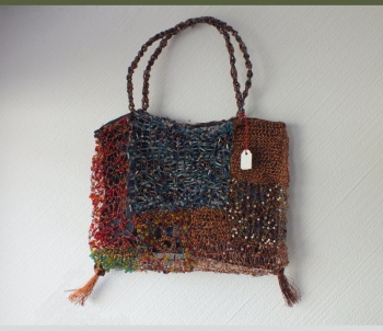 Tasche aus recyclingmaterial | Hand made aus Sdafrika