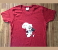 Damen T-Shirt Afrique | 100% Baumwolle - L