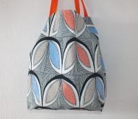 Tasche Nr. 9 (afrikanisches Muster, orange Bnder)