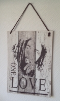 Holzschild | One Love