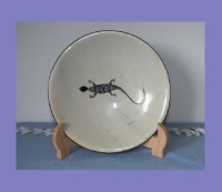 Handbemalter Teller aus Speckstein 01 | aus Kenia