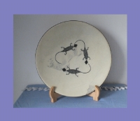 Handbemalter Teller aus Speckstein 04 | aus Kenia
