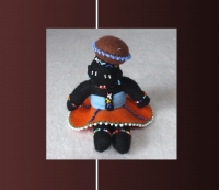 Zulu-Puppen 28 | Traditionally handmade doll of the Zulu ethnic.