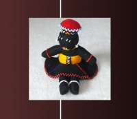 Zulu-Puppen 31 | Traditionally handmade doll of the Zulu ethnic.