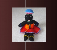 Zulu-Puppen 30 | Traditionally handmade doll of the Zulu ethnic.