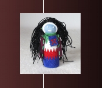 Zulu-Puppen 35 | Traditionally handmade doll of the Zulu ethnic.