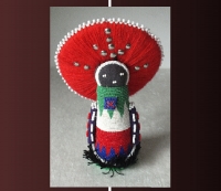 Zulu-Puppen 39 | Traditionally handmade doll of the Zulu ethnic.