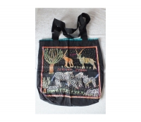 umhngetasche aus Stoff genht | handmade aus Sdafrika