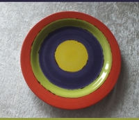 Bunte Keramik Teller | Hand made aus Sdafrika