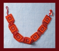 Zulu Halskette mit Armband aus Glasperlen